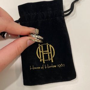 House of Harlow silver wrap ring